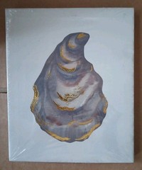 New Special Moments 9 in x 9 in Picture Sea Shell Canvas Wall Mount