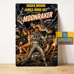 James Bond Moonraker Movie Metal Poster -Tin Sign- Size 8*12inch