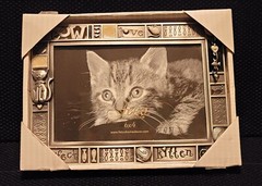 NEW FETCO 2006 «Meow, Love, Kitten, Purrfect» Picture Frame w/Hanging Charm