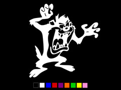 TAZ Looney Tunes Tasmanian Devil Vinyl Decal Car Wall Truck CHOOSE SIZE COLOR