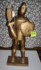 38″ Knight Figurine WITH Medieval Armor, Battle Ax And Shield -A LA Knight Fan!!