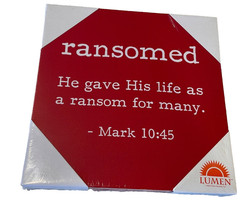 Ransomed Bible Verse Wall Art