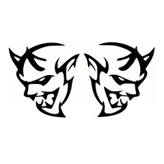 Demon Decal Sticker Charger Decal Die Cut Vinyl Sticler – Any Size Any Color