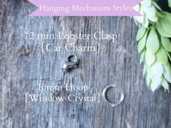 Cross Car Charm, Catholic Suncatcher, Christian Car Charm, Religious Gift Idea