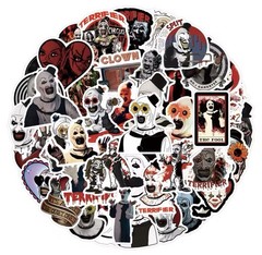 Art The Clown Style Stickers 50pk Mixed Terrifier Horror Stickers FREE SHIPPING