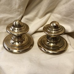 Simple Brass Traditional Turned Wood Knob Finial Shape Paperweights Office Decor