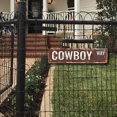 Vintage Cowboy Way Metal Sign Rustic Western Decor Retro Bar Man Cave Wall Art