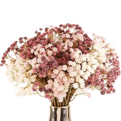Baby Breath Flowers Artificial Bulk, 10Pcs Fake Gypsophila 10pcs Fall Pink