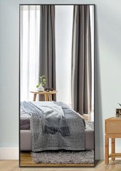 Foundation Hospitality Black stainless steel Framed 32×88 in Full Length Mirror