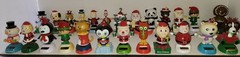 62 Solar Powered Bobbleheads Christmas Collection OFFICIALLY LICENSED Lot 62
