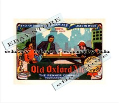 1933 OLD OXFORD ALE BEER RENNER COMPANY YOUNGSTOWN, OHIO IRTP metal tin sign
