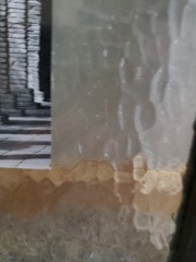 Set Of 3 Black And White Architectural Pictures On Patterned Glass
