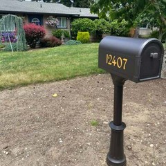 SET OF 2 – Custom Mailbox Numbers REFLECTIVE Vinyl Decals Stickers house street