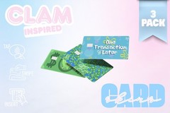 3‑Pack Clam Bikini Bottom Card Skins –Vinyl Credit & Debit Card Covers | Durable