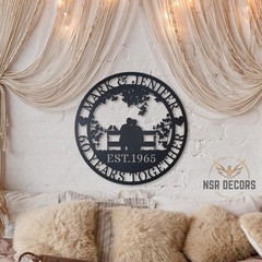 Personalized 60th Anniversary Metal Sign, Diamond Jubilee Gift, Wedding Metal