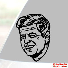 PRESIDENT JOHN F. KENNEDY Vinyl Decal Sticker Car Window Bumper JFK USA POTUS