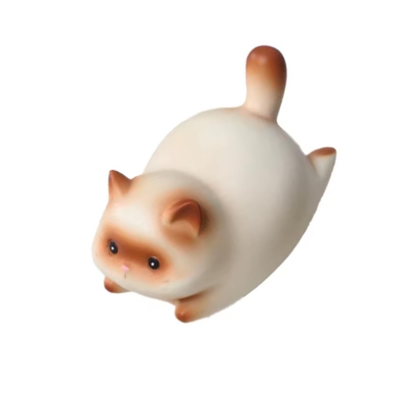 Cute Cats Rocking Figurines Resin Desk Stress Relief Office Home Decors Uprgades