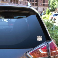 Moab Utah Highway 191 Road Sign Sticker – Arches National Park Decal for Laptop