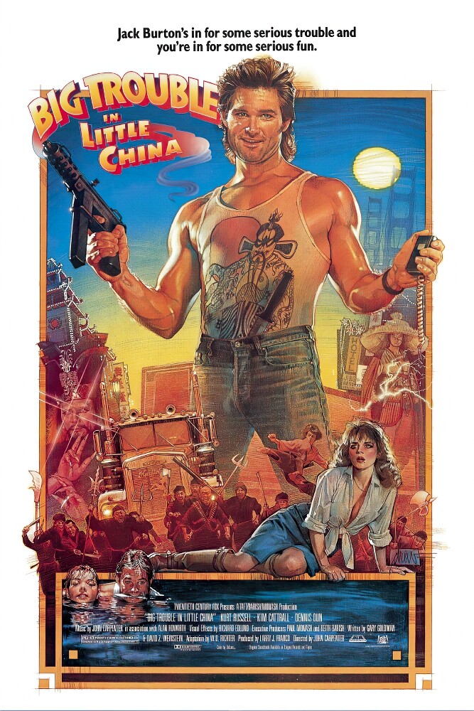 Big Trouble In Little China – Movie Poster (Regular Style) (Size 24″ X 36″)