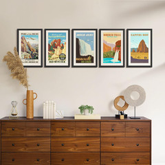 5 Pack Picture Frames 11″ x 17″ Black Wall Poster Frames 9″ x 15″ Mat Display