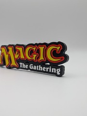 3D Printed Magic the Gathering Logo Display Sign For Cards And Collections