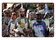 plaques artwork Monty Python & Holy Grail metal tin sign