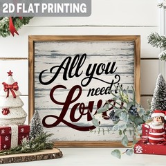 All You Need Is Love Wooden Framed Plaque Sign Romantic Home Desktop Decoration