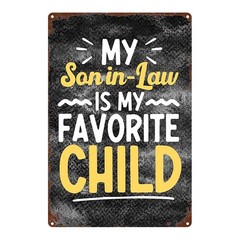 Simple Vintage Metal Sign rust border chalk texture humor farmhouse interiors