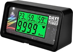 Backlight countdown Timer 9999 Days, easy to use, larger screen, accurate work.