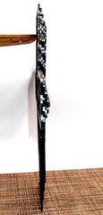 Jeweled Steel Spiral CROSS 2006 Laser Cut Hanging Wall Art David Broussard 12″