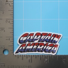 Marvel Universe Sticker (CAPTAIN AMERICA LOGO) MCU Superheroes, Gloss PVC Decal