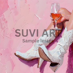 Digital Image Picture Wall art Girl with Drink for living and bed room A-181