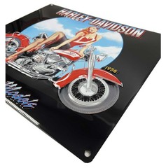 Harley-Davidson Classic Models Babe Embossed Tin Sign, 15 x 13 inches – Black
