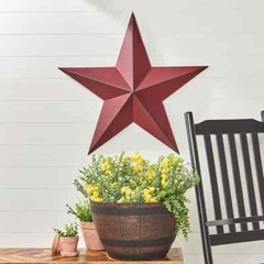 Large Metal Barn Star Rustic Dimensional 30″ Country Farmhouse Wall Home Decor