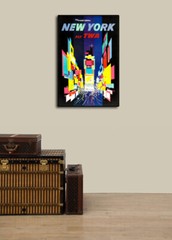 TWA Times Square NYC 1960s Vintage Style Travel Poster – 16×24
