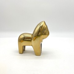 Vintage Solid Brass Gorilla Figurine Minimalist Mid Century Modern Paperweight