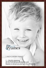 ArtToFrames Custom Picture Poster Frame Red Cherry with Beads 1″ Wide Wood