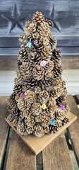Pine Cone Tree Tabletop/Centerpiece 12 In. Tall Handcrafted