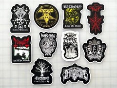 Black Metal Vinyl Sticker Lot (10 Stickers) SET 5 cvlt gothic death punk heavy