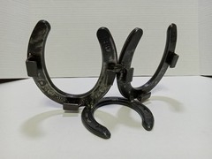 Nordic Forge Custom Made Picture Frame Real Horse Shoes & Nails Western Country