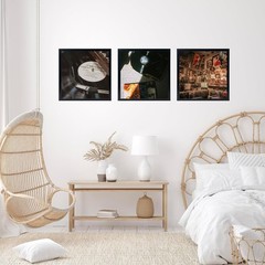 Vinyl Frame Record Frames for the Wall Display Album Covers, Wood 12.5×12.5