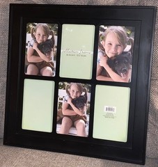 Multi-Photo / Collage Picture Frame Wall Hanging (Holds 6) for 4″ x 6″ Photos