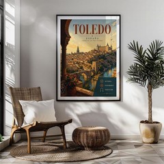 Toledo Travel Poster Print, Wall Decor