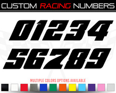 Racing Number Decal Sticker | Dirt Bike Plate Numbers BMX Competition 502