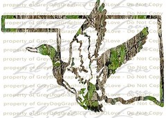 Camouflage Camo Oklahoma Duck Hunter Hunting Vinyl Decal Sticker Fowl Drakes Car