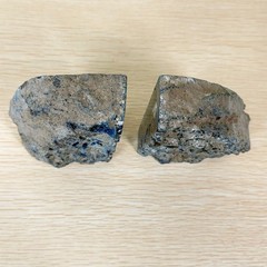 Blue Agate Geode Polished Bookends Brazil 2lb 5oz 4.5x3x1.25 Home Decor