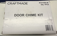 Craftmade CH1000-W Builder Rectangular Door Chime, 8″ H x 7″ W x 2″ D, White