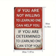 Metal Sign 8×12 Inches Vintage Distressed 2D Flat