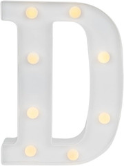 Restaurantware Illumify 6.3″ LED Light-Up Letter D for Events and Parties
