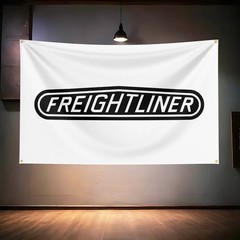 Freightliner Highway Trucks Flag Banner Wall Hang Workshop Garage Décor 3x5Ft